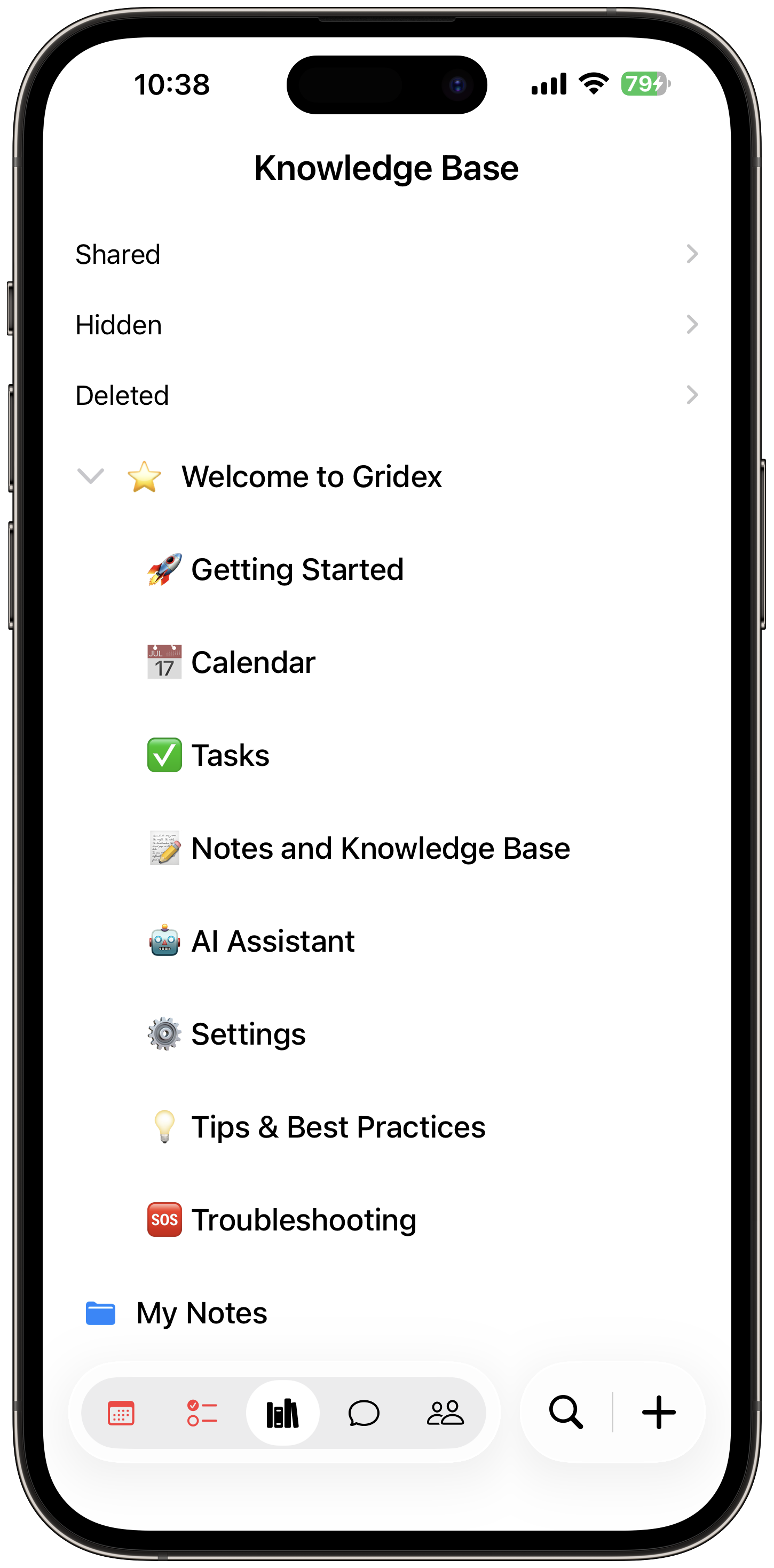 Gridex knowledge base module